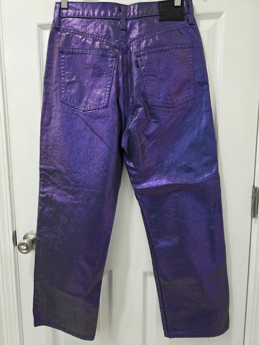 LEVI'S® Ribcage Straight Ankle Jeans Purple Size 29 - Picture 10 of 15